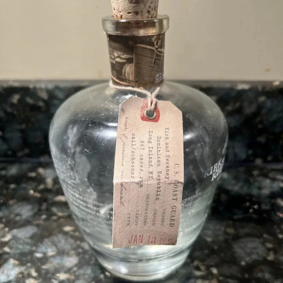 Glass Liquor Bottle Empty Kirk & Sweeney Dominican Rum 12 Year 750ml - Picture 3 of 5